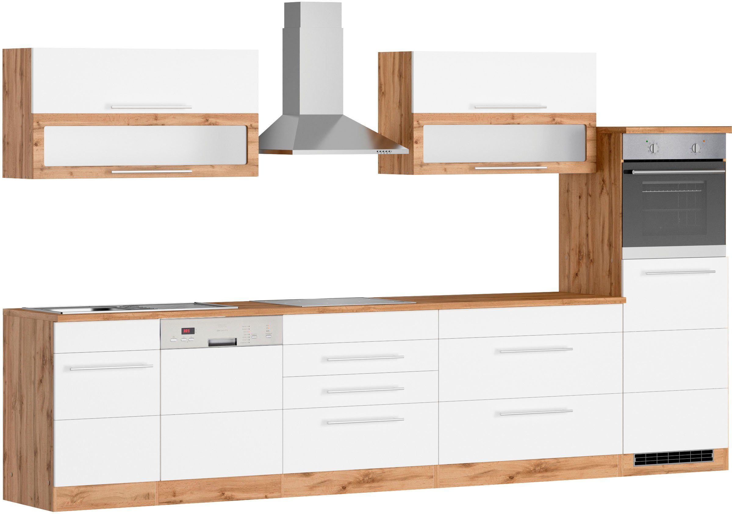 KOCHSTATION Küchenzeile KS-Wien, Breite 350 cm, günstig online kaufen