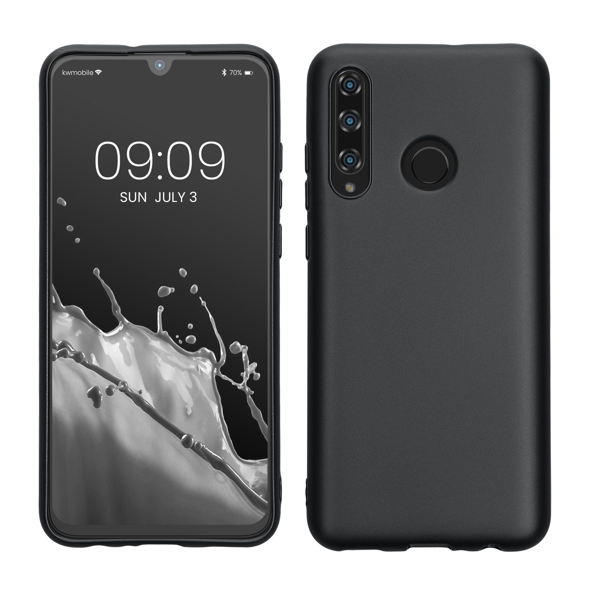 kwmobile Handyhülle Handyhülle für HONOR 20 Lite Hülle, Silikon Case metallisch schimmernd - Schutzhülle Cover