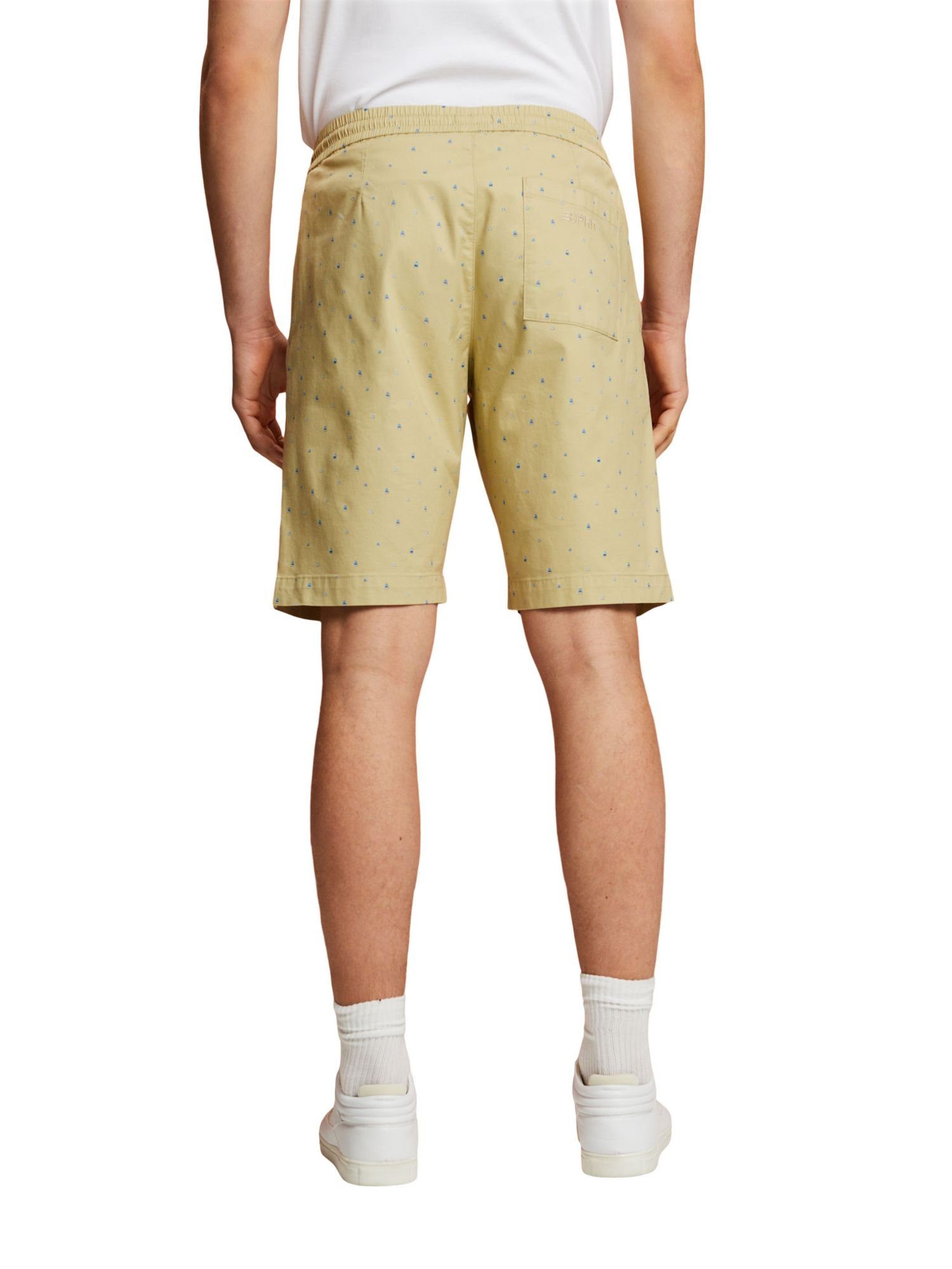 edc by Esprit Shorts Gemusterte (1-tlg) GREEN PASTEL Baumwollstretch Pull-on-Shorts