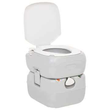 vidaXL Campingtoilette Tragbare Campingtoilette mit Waschbecken