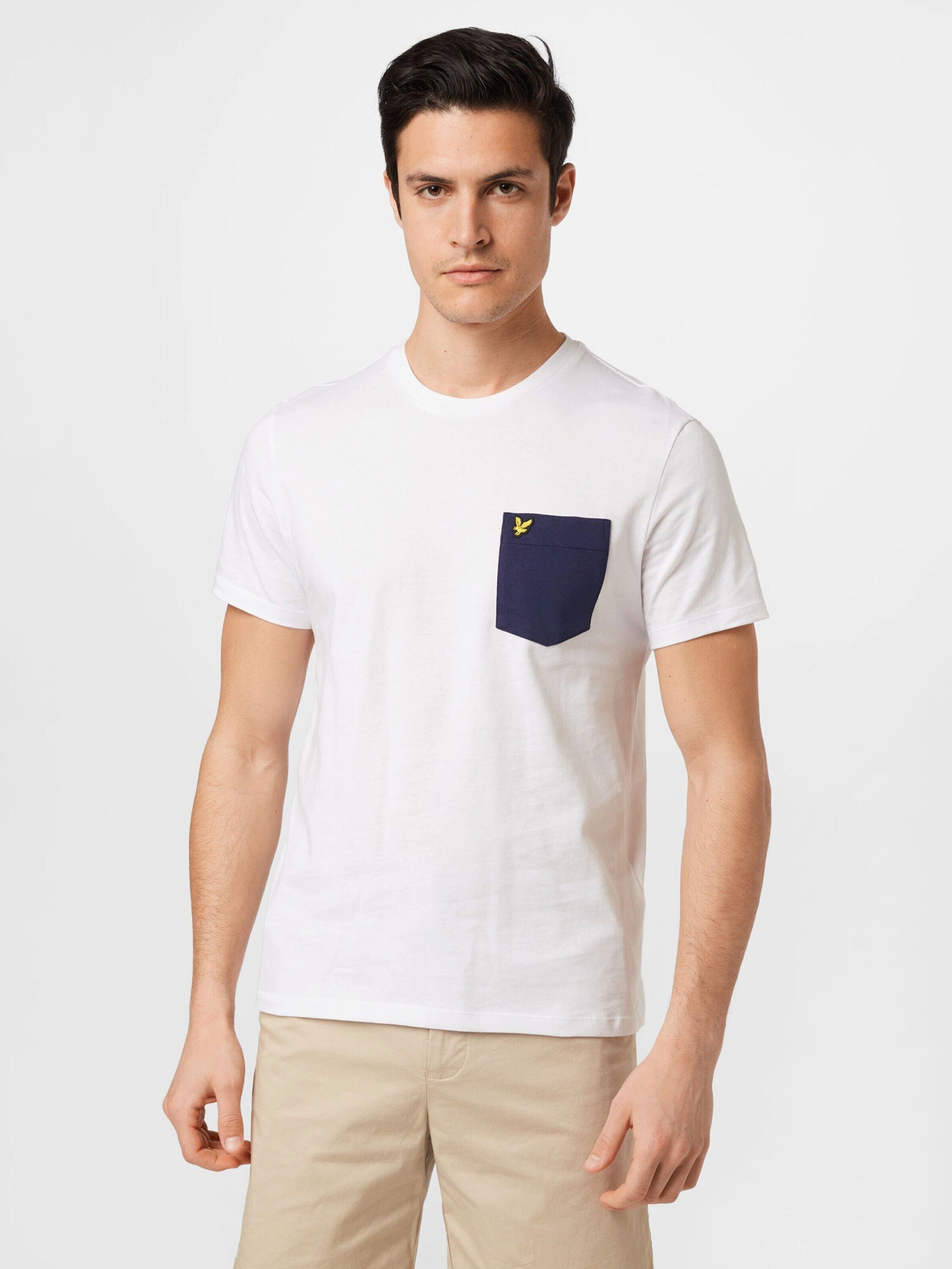 & Scott T-Shirt (1-tlg) white/navy Lyle