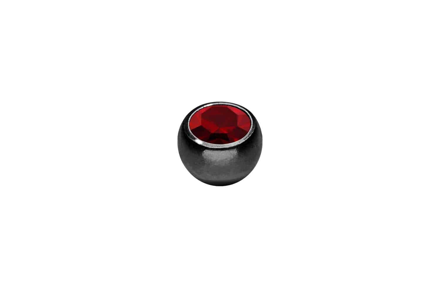 Piercing-Set Chirurgenstahl Schraubkugel KRISTALL