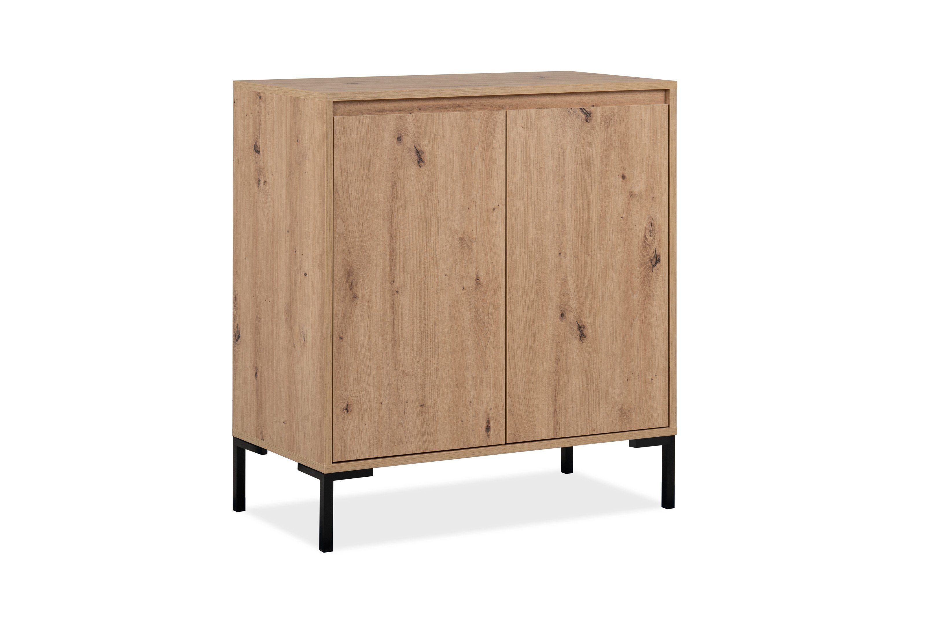 freiraum Kommode Korsika (BxHxT: 81x87x40 cm), in Dekor Artisan Oak