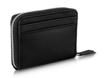PURE Leather Studio Geldbörse Mini Geldbörse MAIA, Handgefertigte Damen Echtleder Portemonnaie Geldbeutel mit RFID Schutz