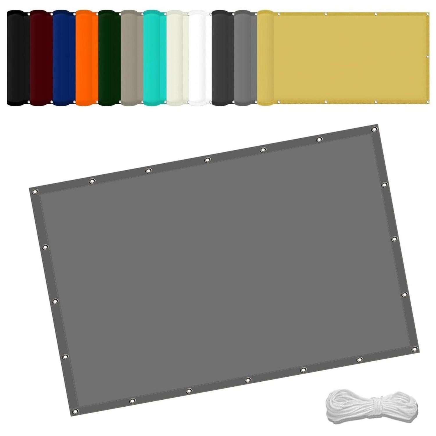 LuxusKollektion Sonnensegel Sonnensegel 1.8 x 3m Hellgrau