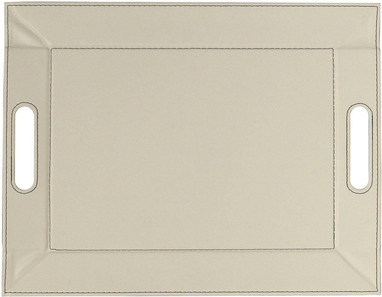 freeform Tablett DUO, 2-farbiges Wendetablett, Tablett und Tisch-Set in einem, wendbar, Kunstleder, (1-tlg), mit Doppelfunktion, pflegeleicht und kann platzsparend verstaut werden