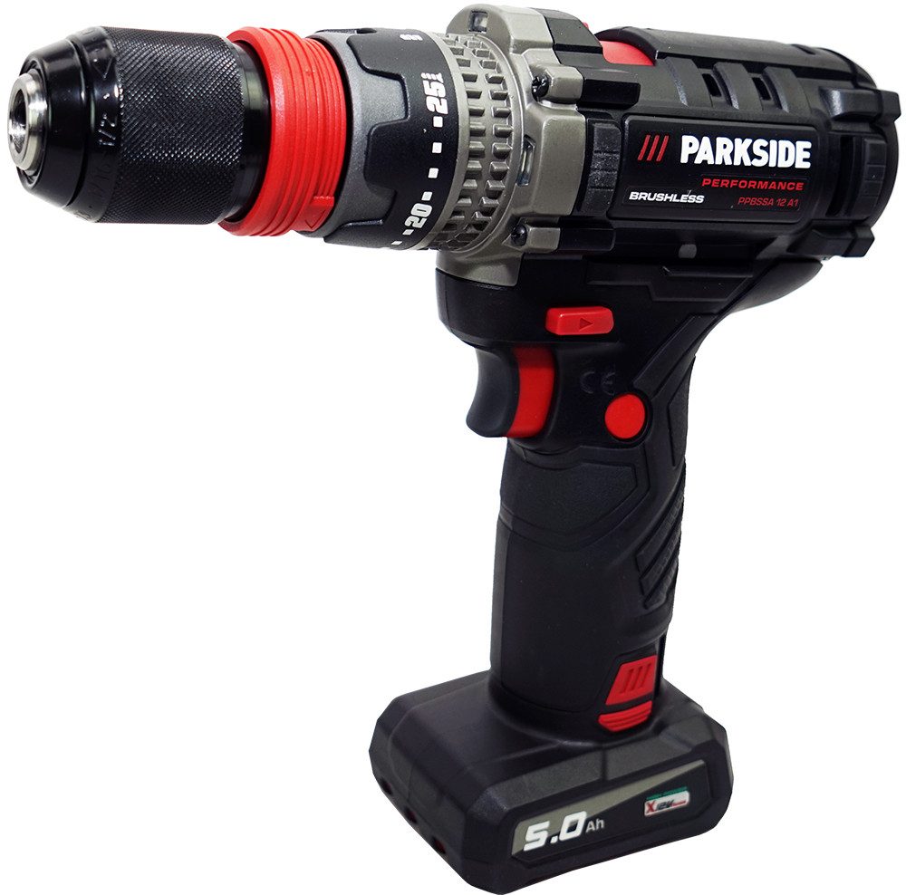 PARKSIDE PERFORMANCE® Akku-Bohrschrauber 12V Bohrschrauber Akkuschrauber PPBSSA 12 inkl 5Ah Akku/6A Ladegerät, 12 V, max. 1500 U/min, Leistungsstarker 12V/5Ah Performance-Akku