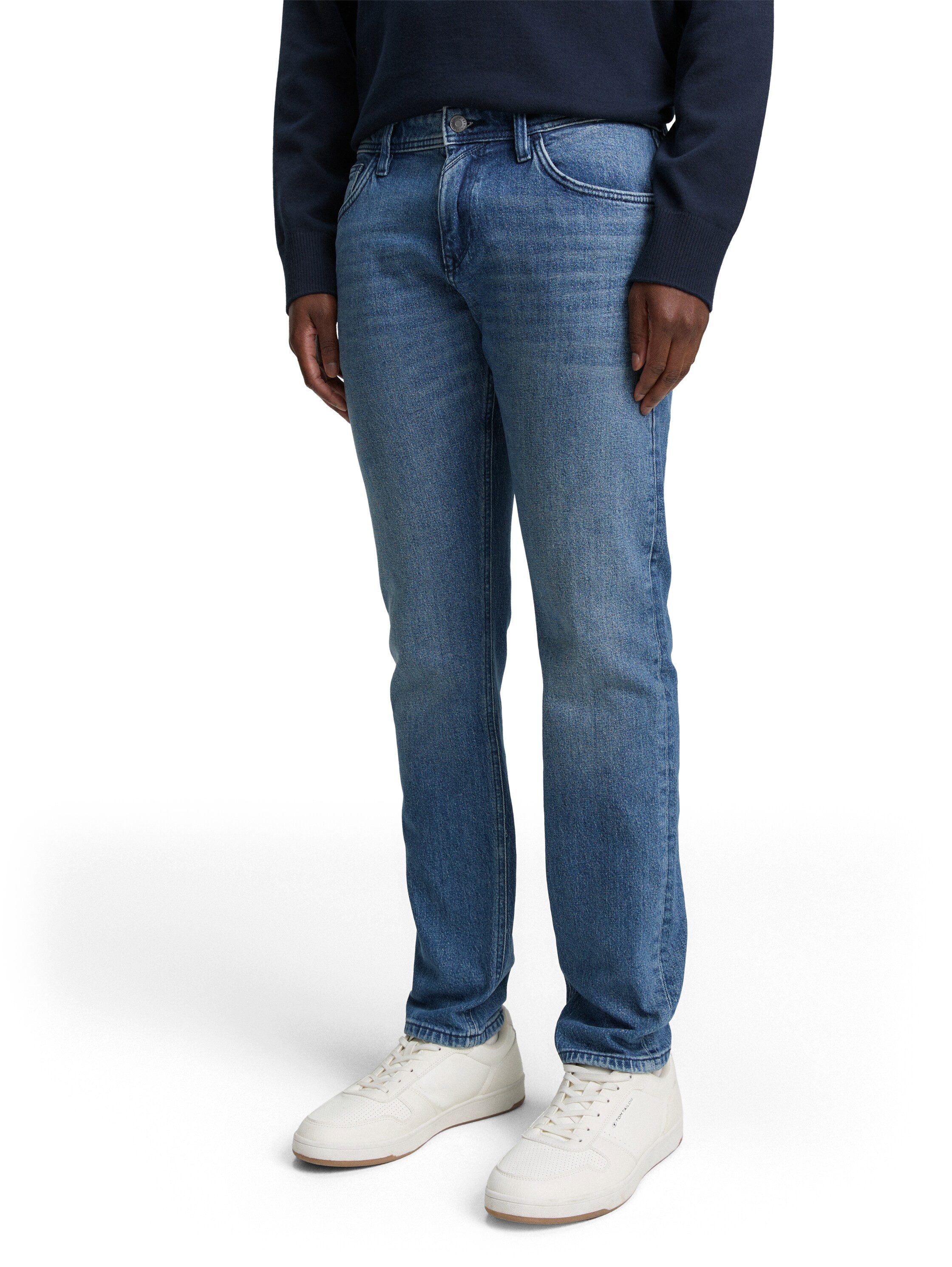 TOM TAILOR Denim Slim-fit-Jeans PIERS Slim fit mit etwas niedrigerer Leibhöhe