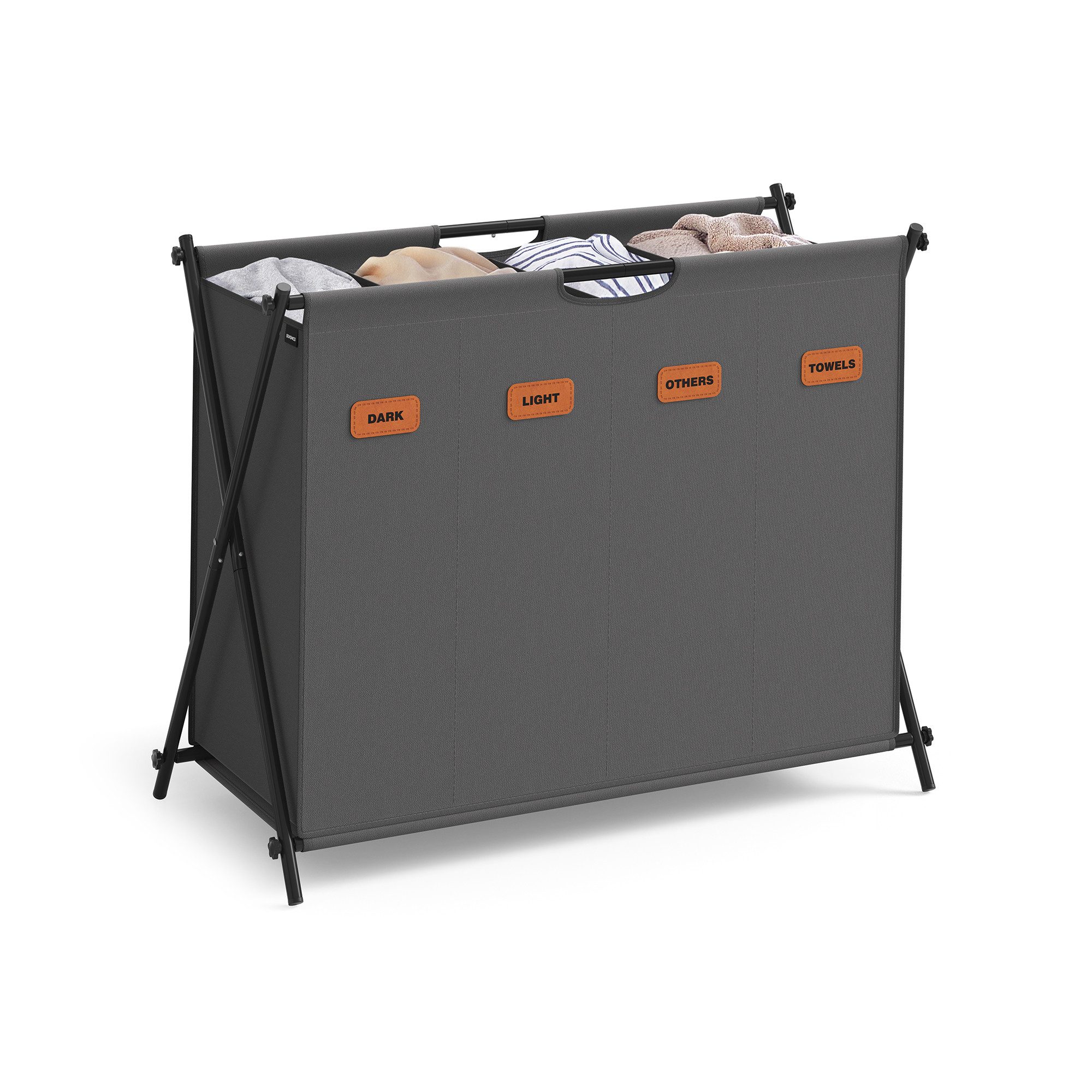 SONGMICS Wäschekorb, Wäschesammler 155 Liter, Wäschebox, klappbares X-Geste günstig online kaufen