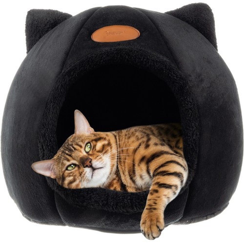 Purlov Katzenliege Plüschkatzenbett Katzenhöhle, Polyester, wasserdichte günstig online kaufen