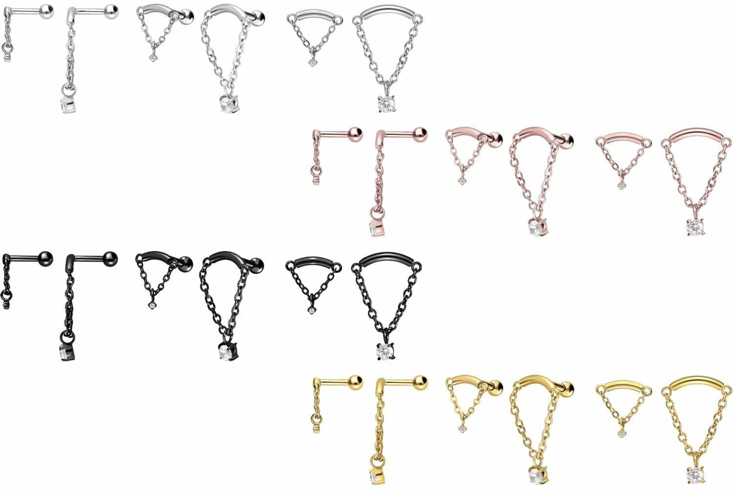 PIERCINGLINE Single-Ohrstecker Chirurgenstahl Ohrpiercing BOGEN + günstig online kaufen