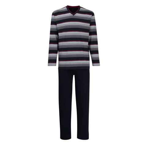 GÖTZBURG Pyjama (Set, 2 tlg) lang, bügelfrei, temperaturausgleichend, atmungsaktiv