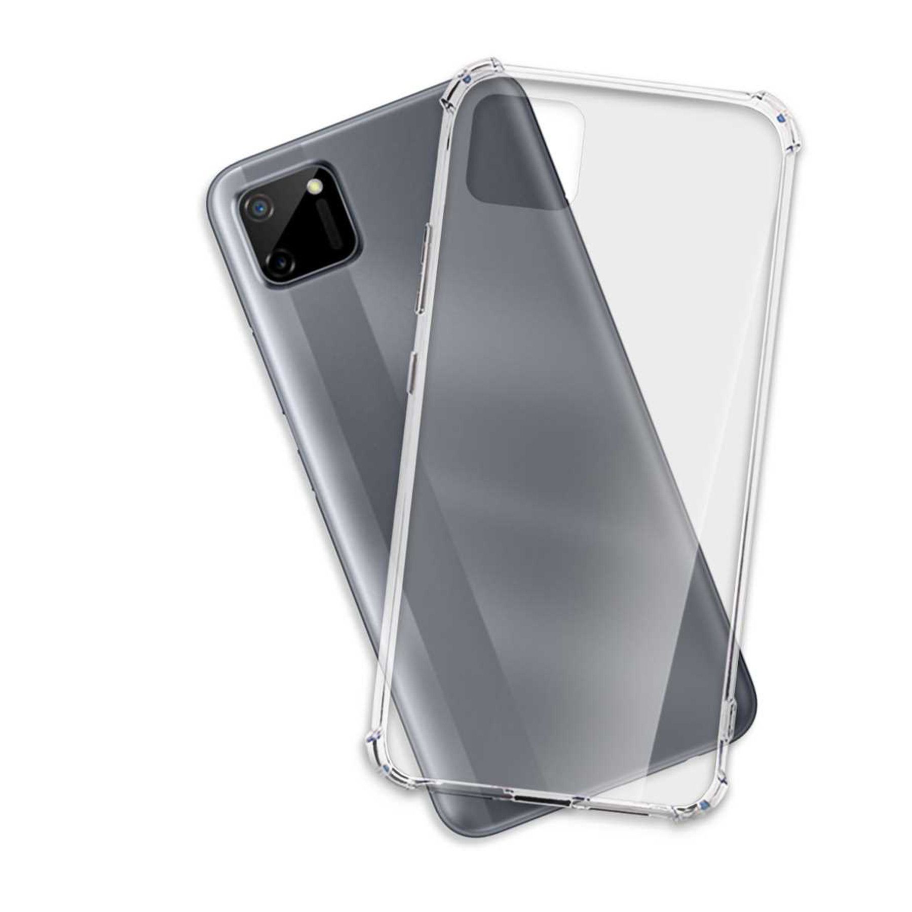 mtb more energy Smartphone-Hülle Clear Armor Case für Realme C11, Transparente TPU Schutzhülle Case Backcover mit Anti-Shock Verstärkung