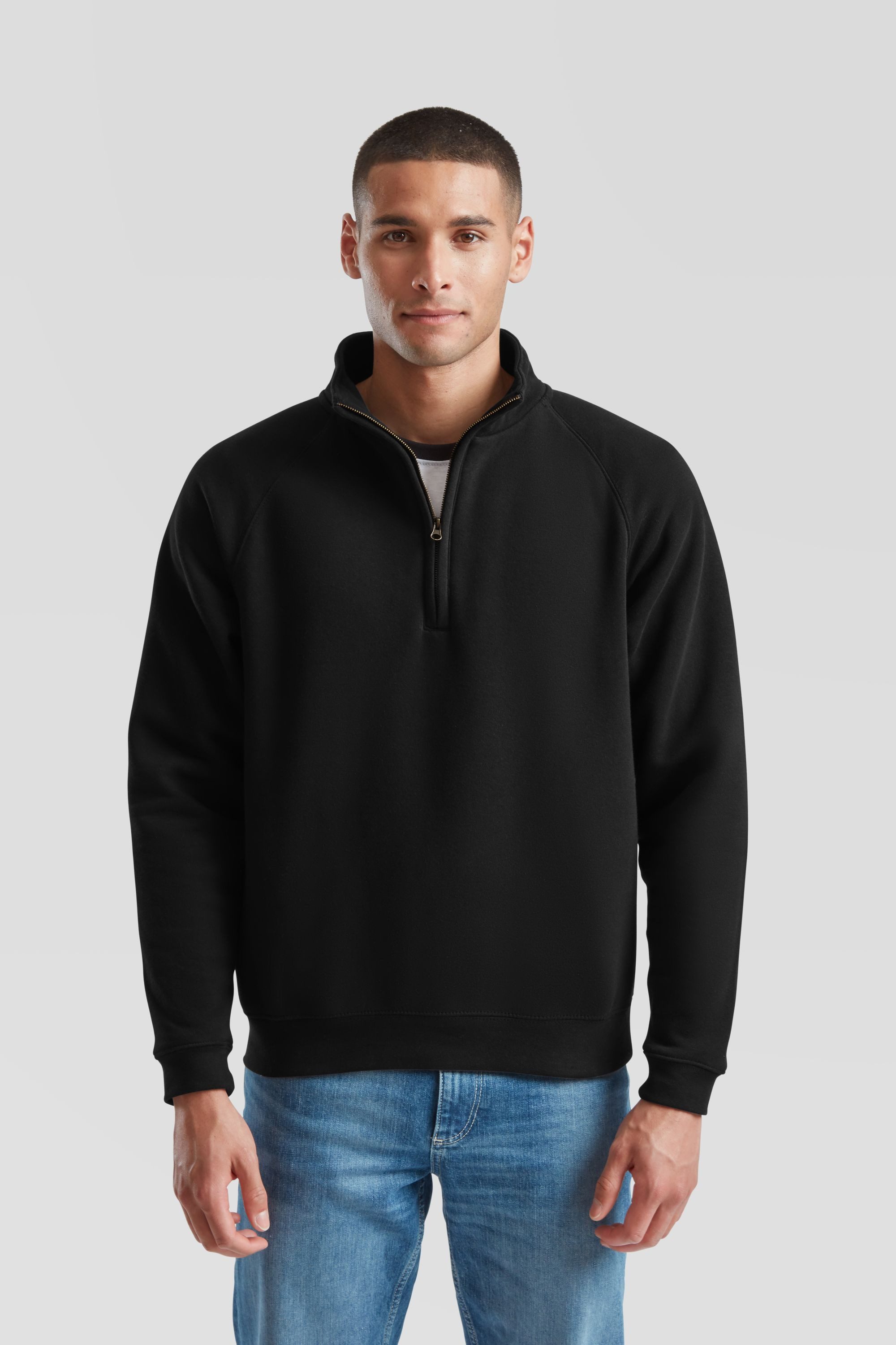 Fruit of the Loom Sweatshirt Fruit of the Loom Premium Zip Neck Sweat