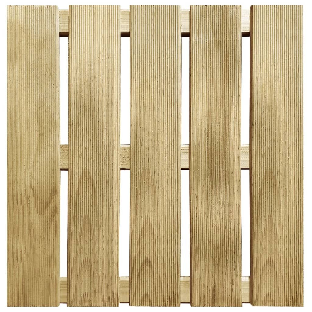 vidaXL Holzfliesen, Terrassenfliesen 6 Stk. 50x50 cm Holz Grün
