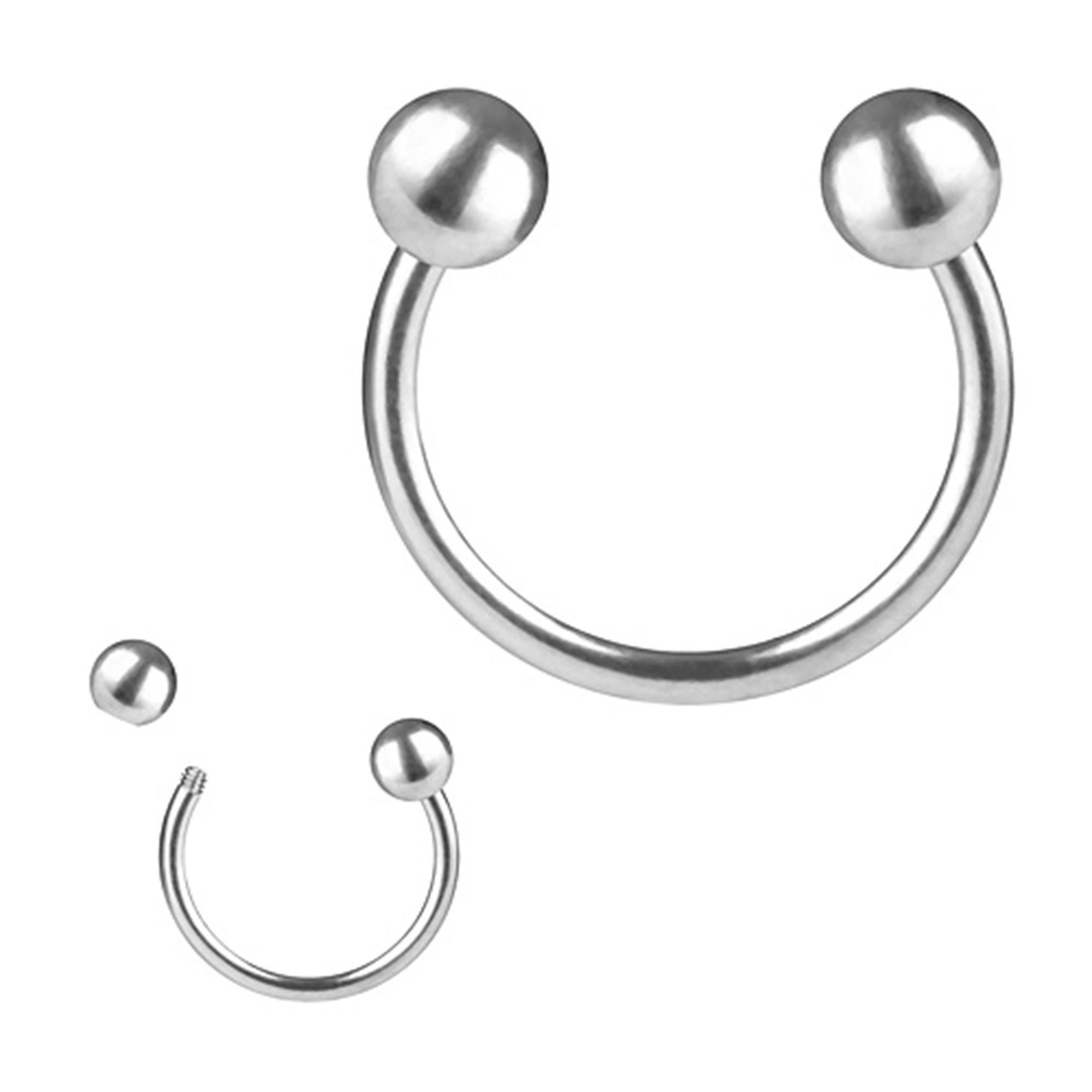 Taffstyle Piercing-Set Piercing Horseshoe Titan G23 günstig online kaufen