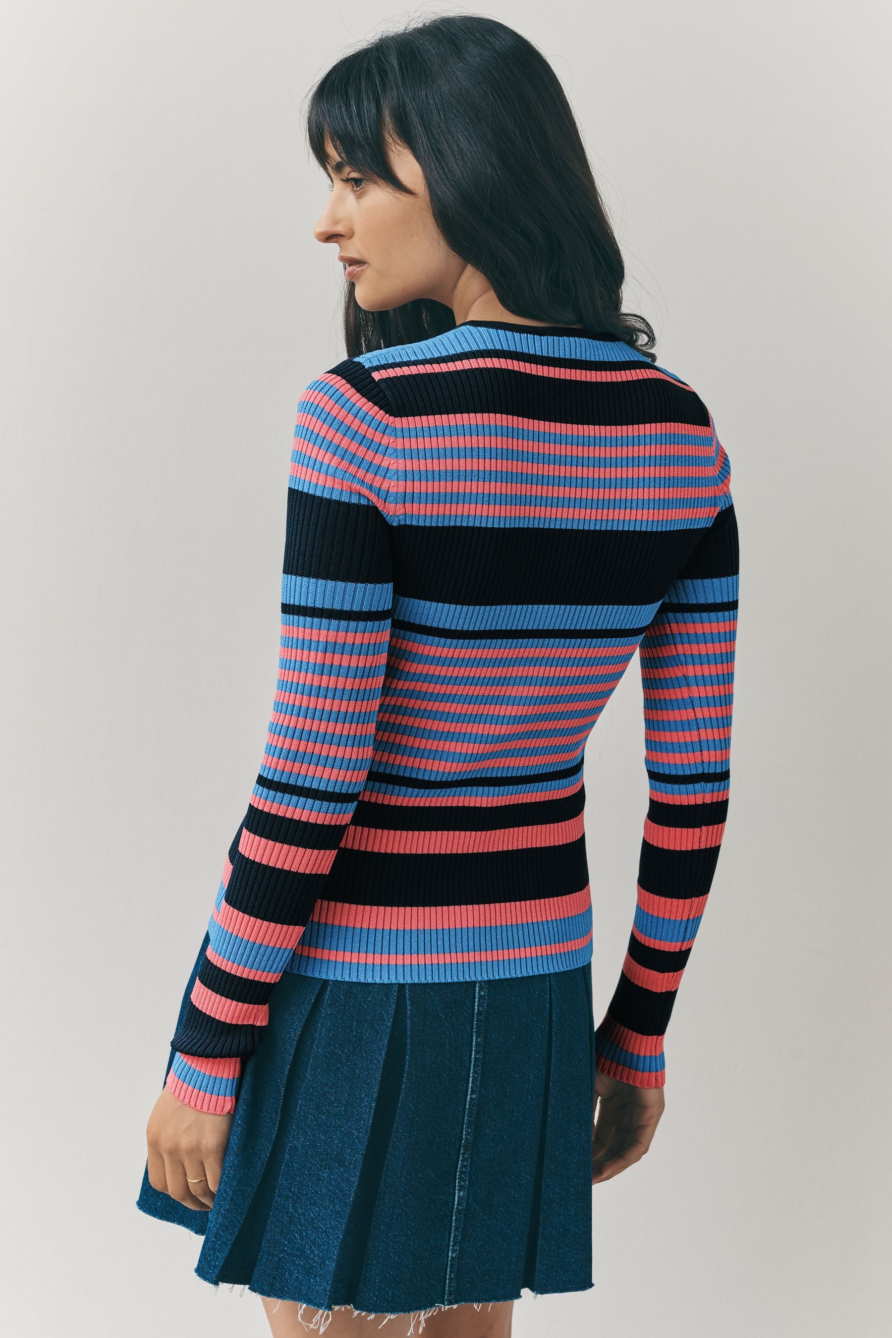 Next Strickpullover Gerippter Henleypullover (1-tlg) günstig online kaufen