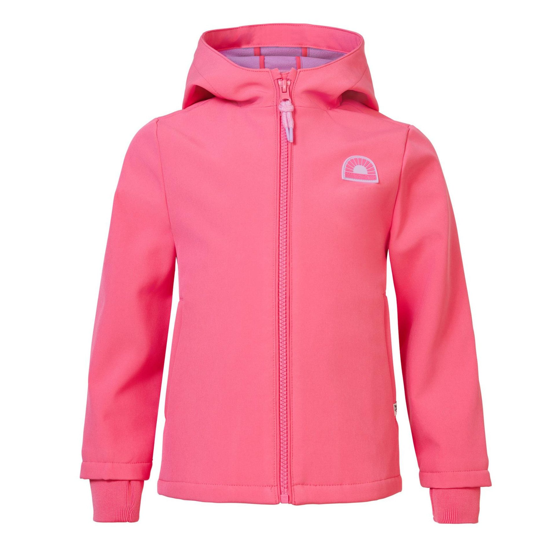 Noppies Softshelljacke Kinderjacke Softshell mit Kapuze & Daumenlöcher Kapuze, Daumenlöcher, mehr Schutz, mehr Wärme
