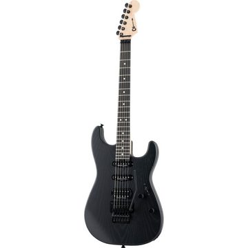 Charvel E-Gitarre, Pro-Mod San Dimas Style 1 HSS FR E Sassafras Satin Black - E-Gitarre