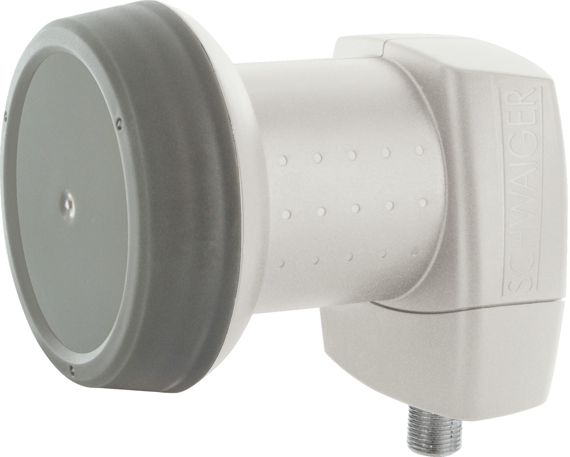 Schwaiger SPS6510H 531 Universal-Single-LNB (für 1 Teilnehmer, herausziehbare Wetterschutzabdeckung, hellgrau)