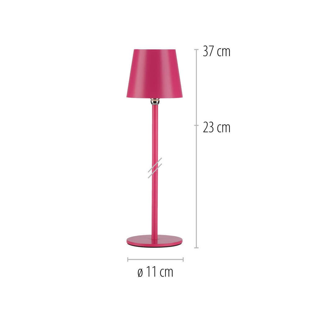 SellTec LED Tischleuchte LED Tischleuchte Akku, dimmbar per Touch, Memoryfunktion, magnetisches Kugelgelenk, 1xLED-Board/2,50W/3000K, Touchdimmer Akku USB aufla – Bild 5 von 5