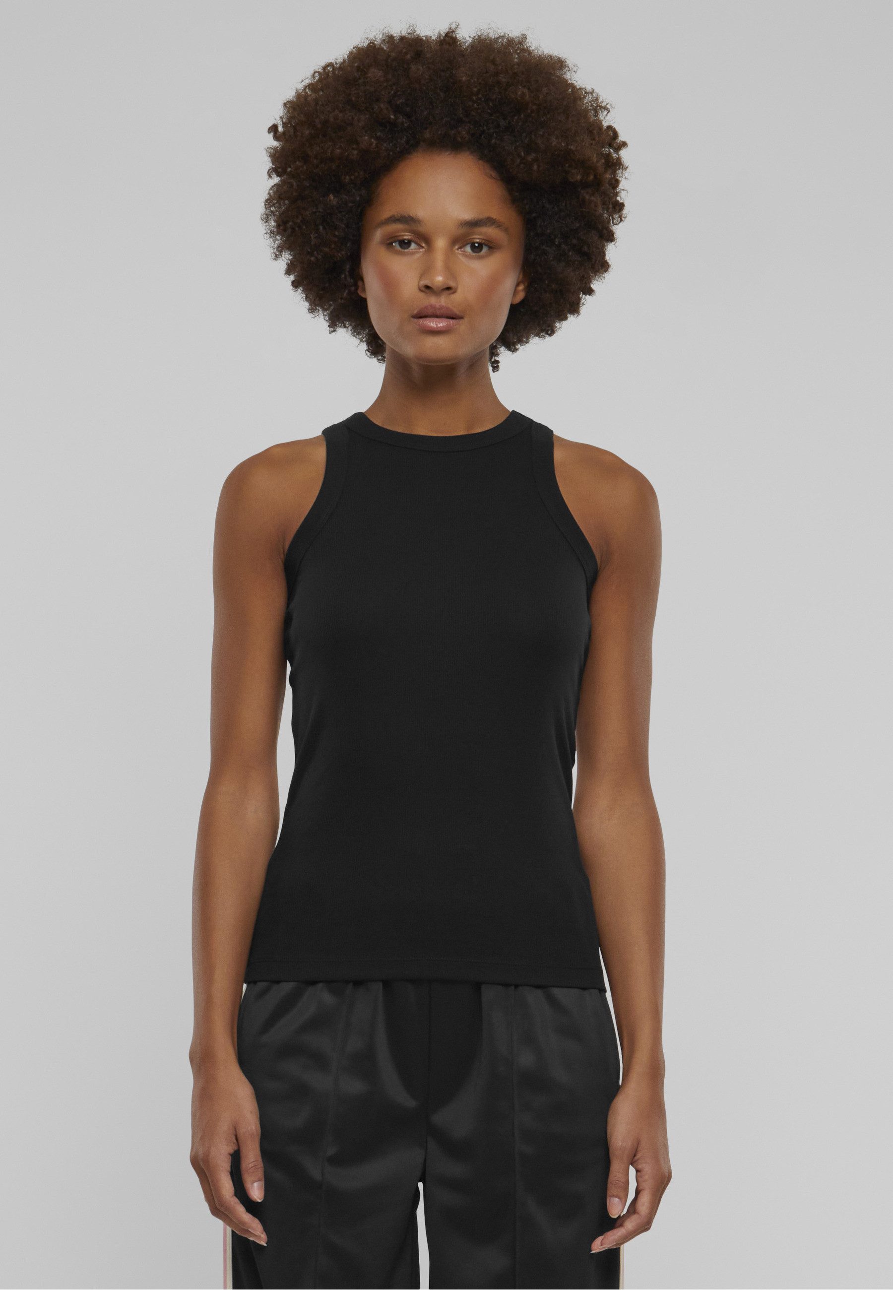 Muskelshirt Urban Classics Damen Ladies Racer Back Rib Top