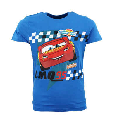 Cars Print-Shirt Disney Cars Lightning McQueen Kinder T-Shirt Kurzarm Shirt Gr. 104 bis 134, 100% Baumwolle