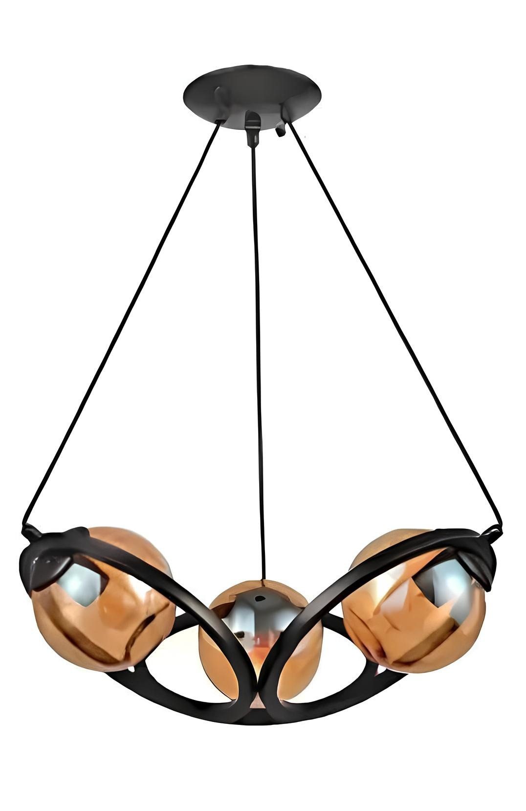 Xlmoebel Deckenleuchte Dunkle Deckenlampe im zeitgenössischen Stil für Wohnräume, Hergestellt in Europa