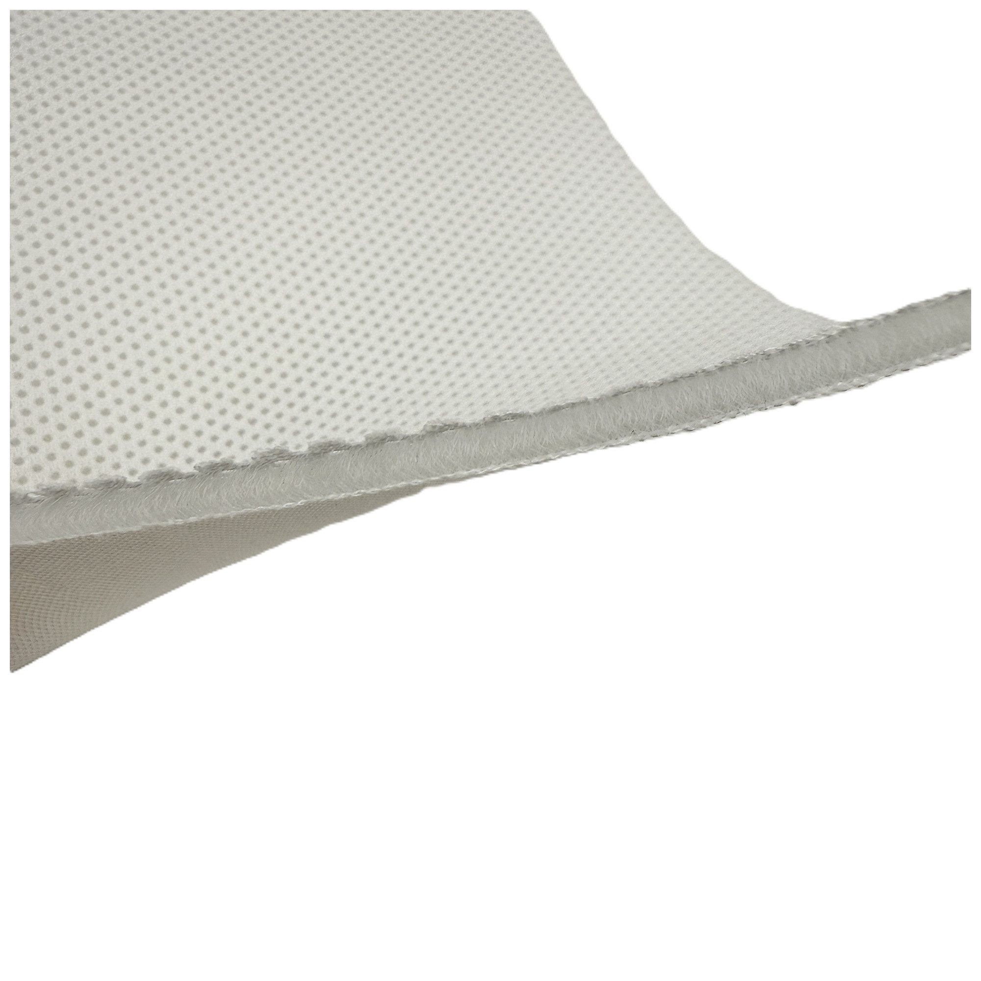 Ch.Cabanski Stoff Abstandsgewirke Air Mesh 3D Netzgewirke 5mm Weiß 370g/m² gefaltet, 3D-Abstandsgewirke für optimale Belüftung und Klimaregulierung