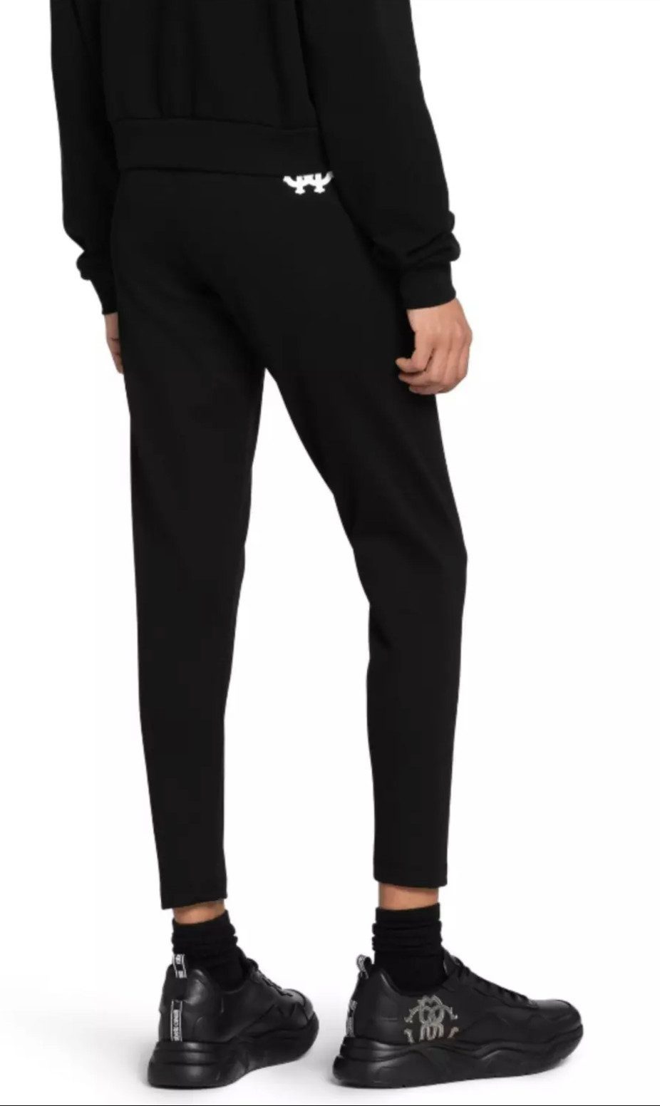 roberto cavalli Leggings Firenze Damen Jeggings Gummiband Sport Hose Bodycon-Passform, Monogramm, Hommage an die 80e Aerobic-Ära