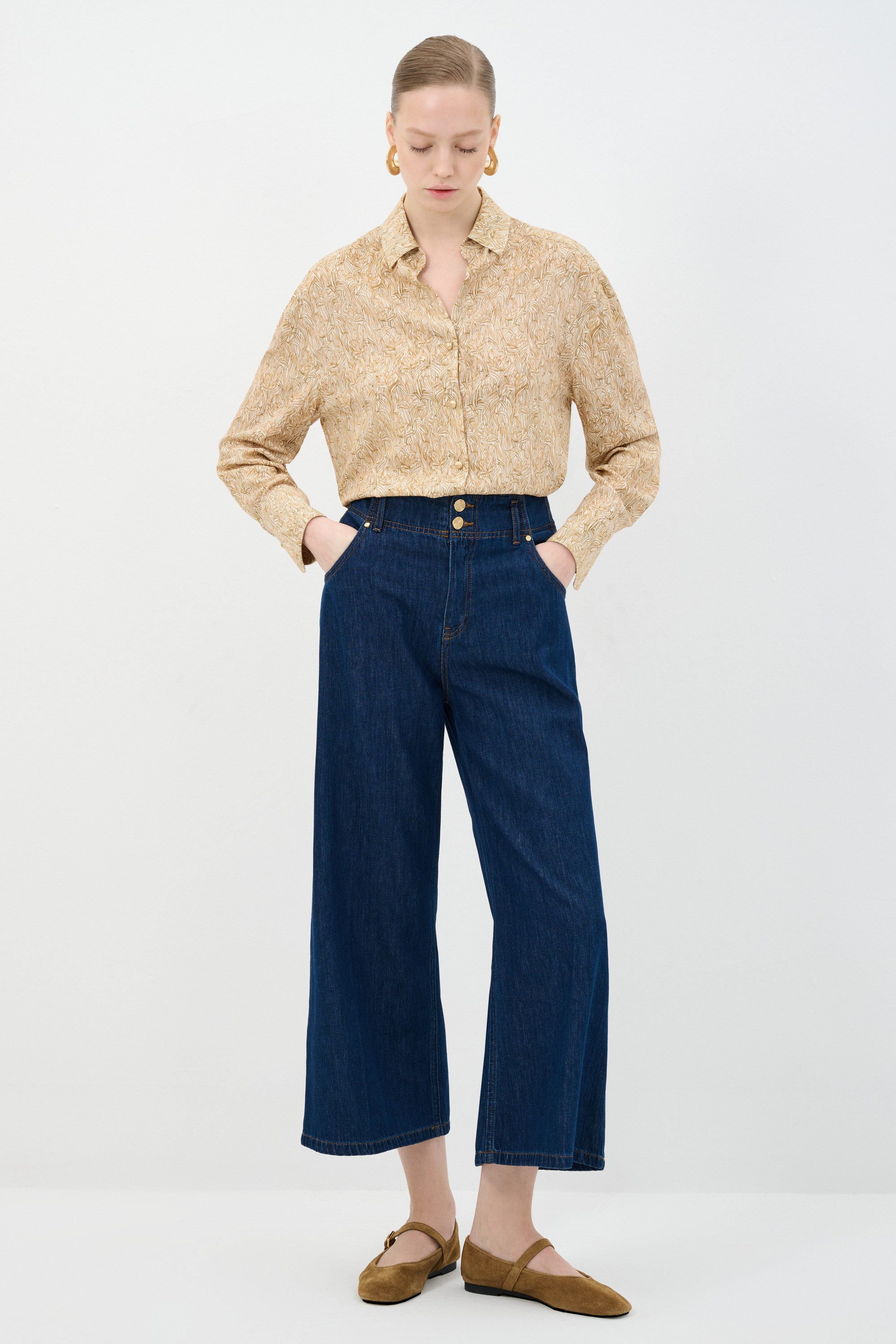 adL Bequeme Jeans Jeanshose mit weitem Bein – Bild 4 von 5