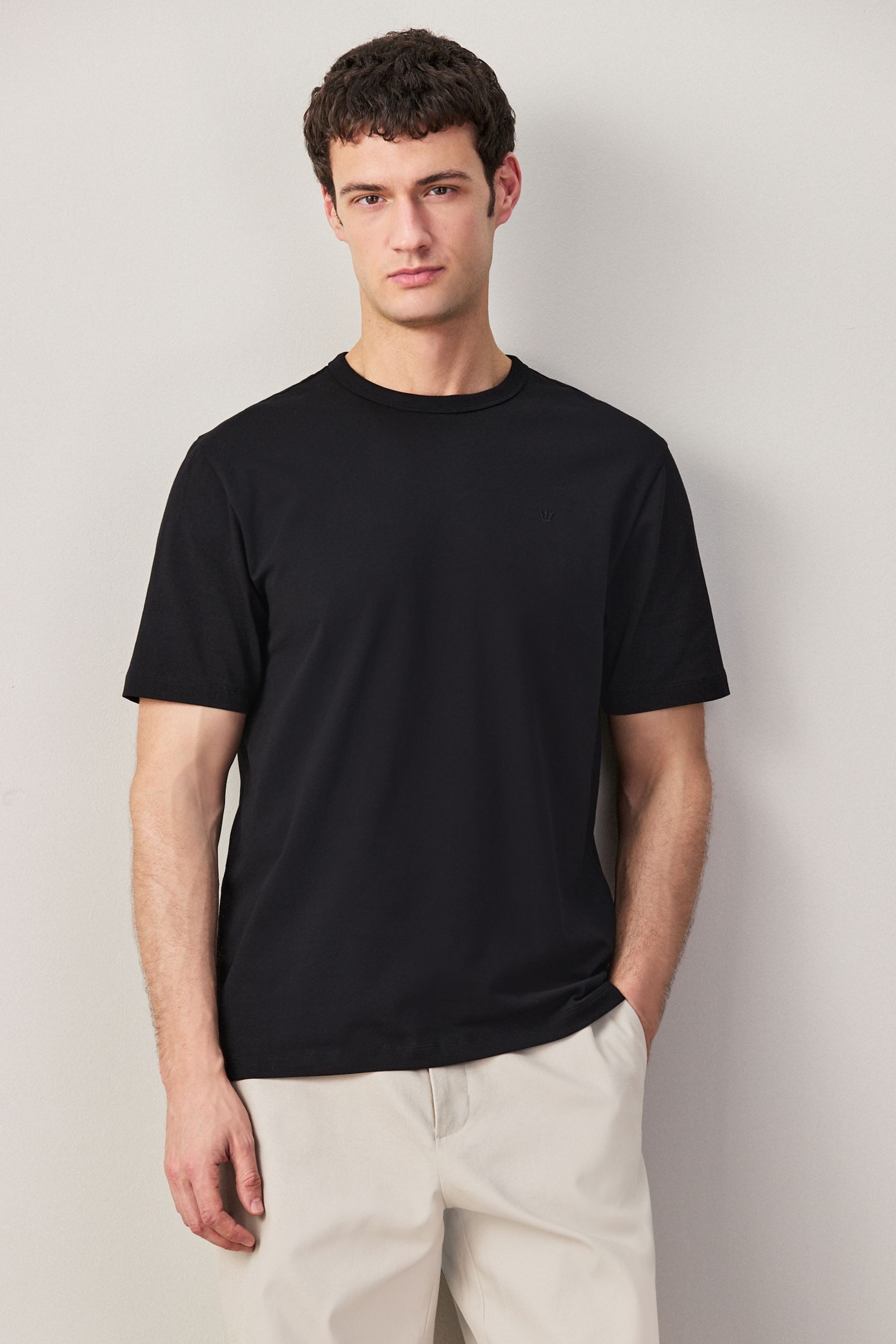 Next T-Shirt Regular Fit T-Shirt aus Baumwollstretch (1-tlg) – Bild 5 von 5