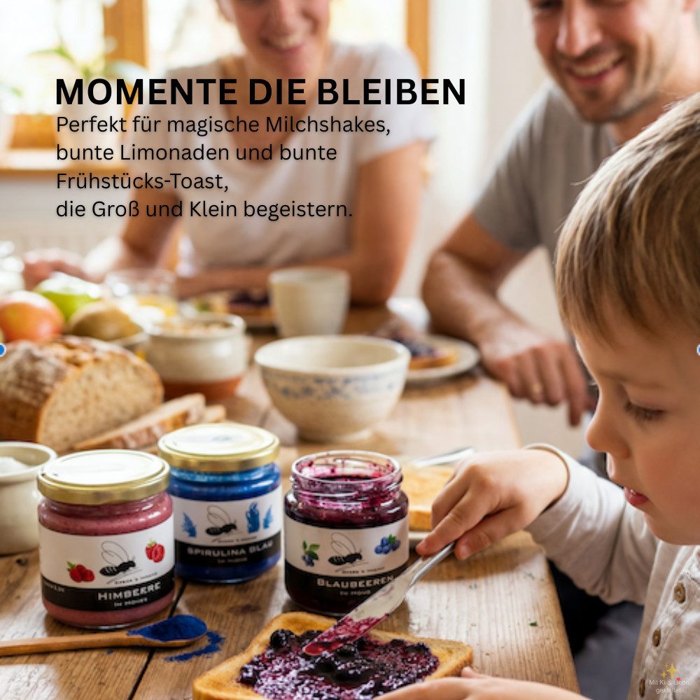 Grega´s Imkerei Honig Himbeere im Honig 250g, 1 x (Honig & mehr direkt vom Imker), Cremige Frucht Honig-Spezialität mit nur zwei natürlichen Zutaten – Bild 3 von 5