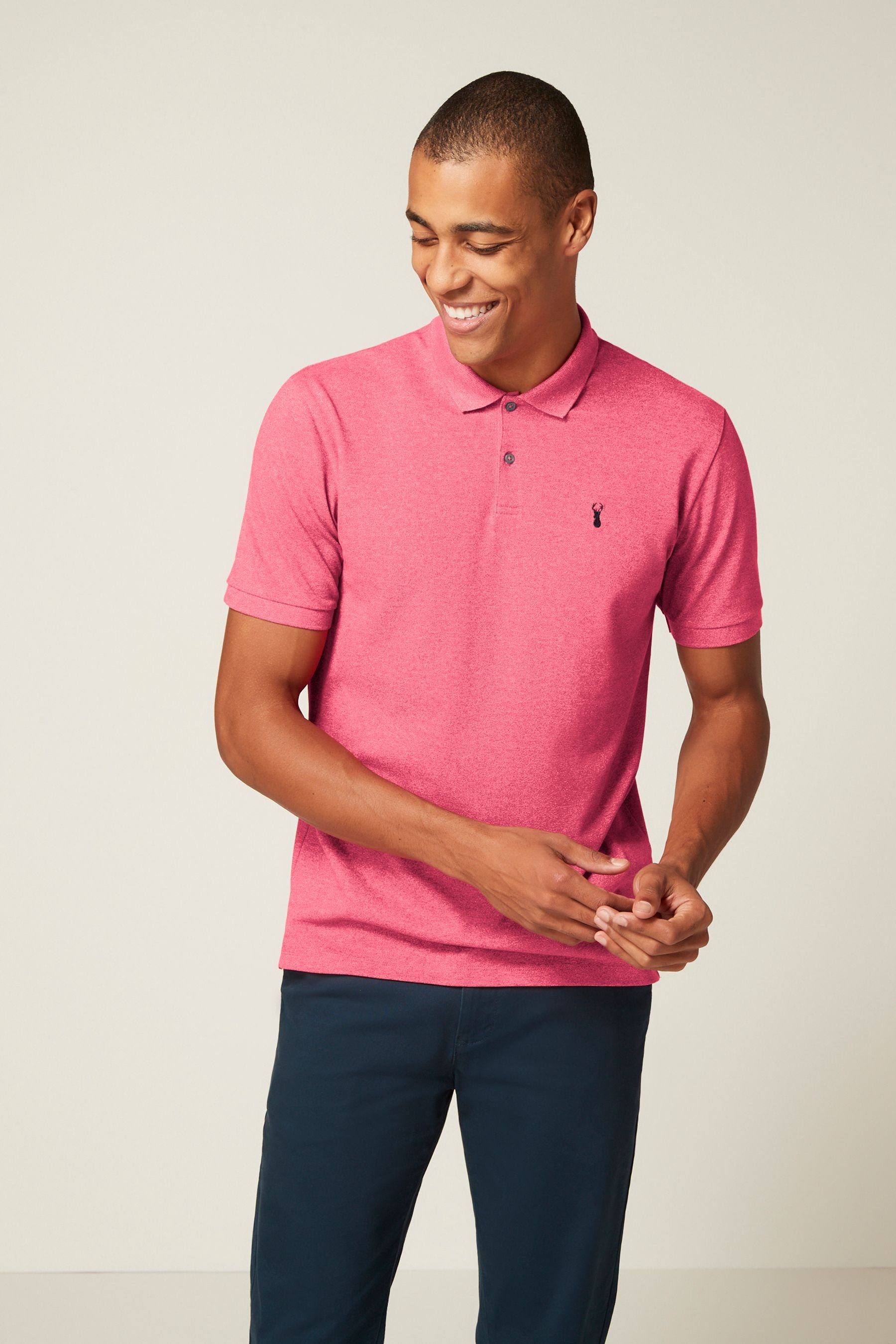 Next Poloshirt Piqué-Poloshirt (1-tlg) Pink Marl