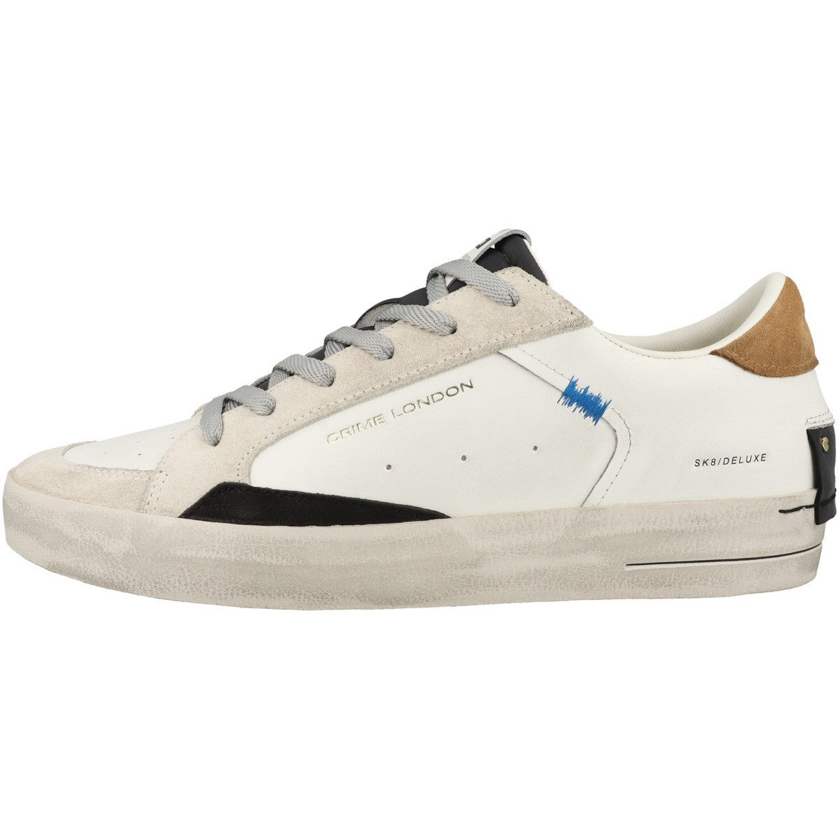 CRIME LONDON SK8 DELUXE Herren Sneaker Turnschuhe, Sportschuhe, Freizeitschuhe, Halbschuhe, Schnürschuhe