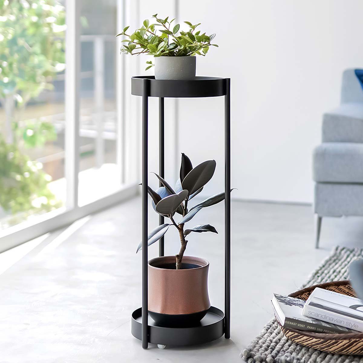 Yamazaki Blumenständer "Tower" 26x70cm, Pflanzen-Ständer, Beistelltisch, günstig online kaufen