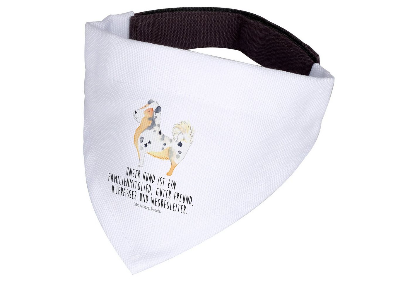 Thumbnail - Mr. & Mrs. Panda Hundefliege Hund Australien Shepherd - Weiß - Geschenk, Hundeliebe, Hunderasse, T, Polyester, Kreative ...