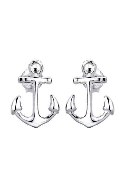 Elli Paar Ohrstecker Anker Maritim Sailor Meer Trend Urlaub 925 Silber, Anker