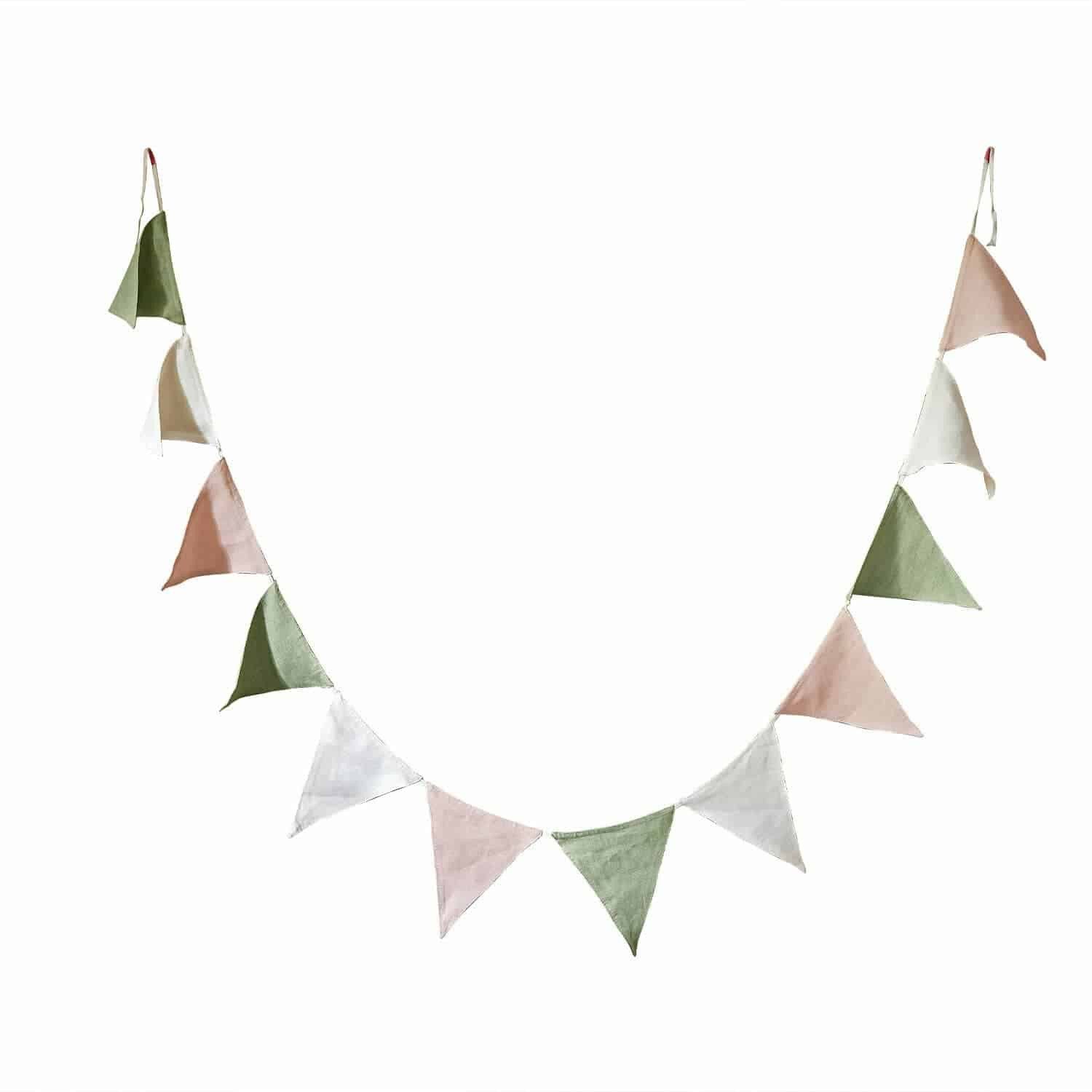 Mirabeau Wimpelkette Wimpelgirlande Rêveline rosa/grün/creme
