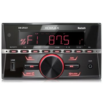 XOMAX »XOMAX XM-2R421 Autoradio mit Bluetooth Freisprecheinrichtung, USB und AUX-IN, 2 DIN« Autoradio
