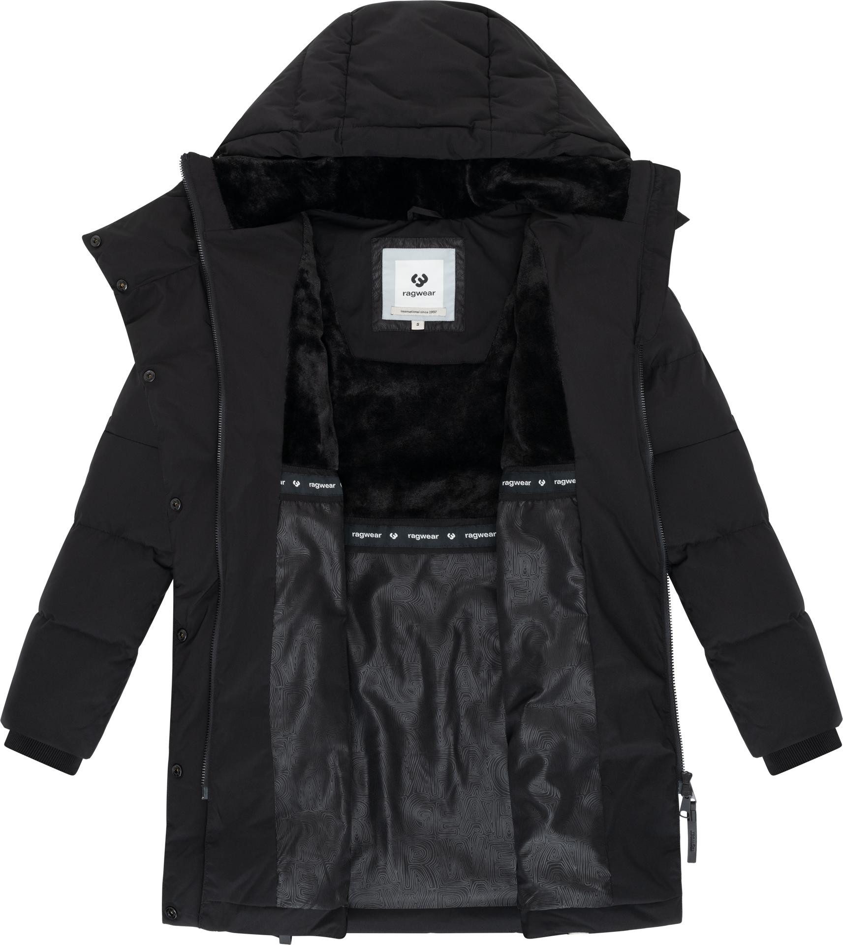 Ragwear Wintermantel Pavla Soft YOUMODO Wasserdichter Steppmantel mit Fleecekragen