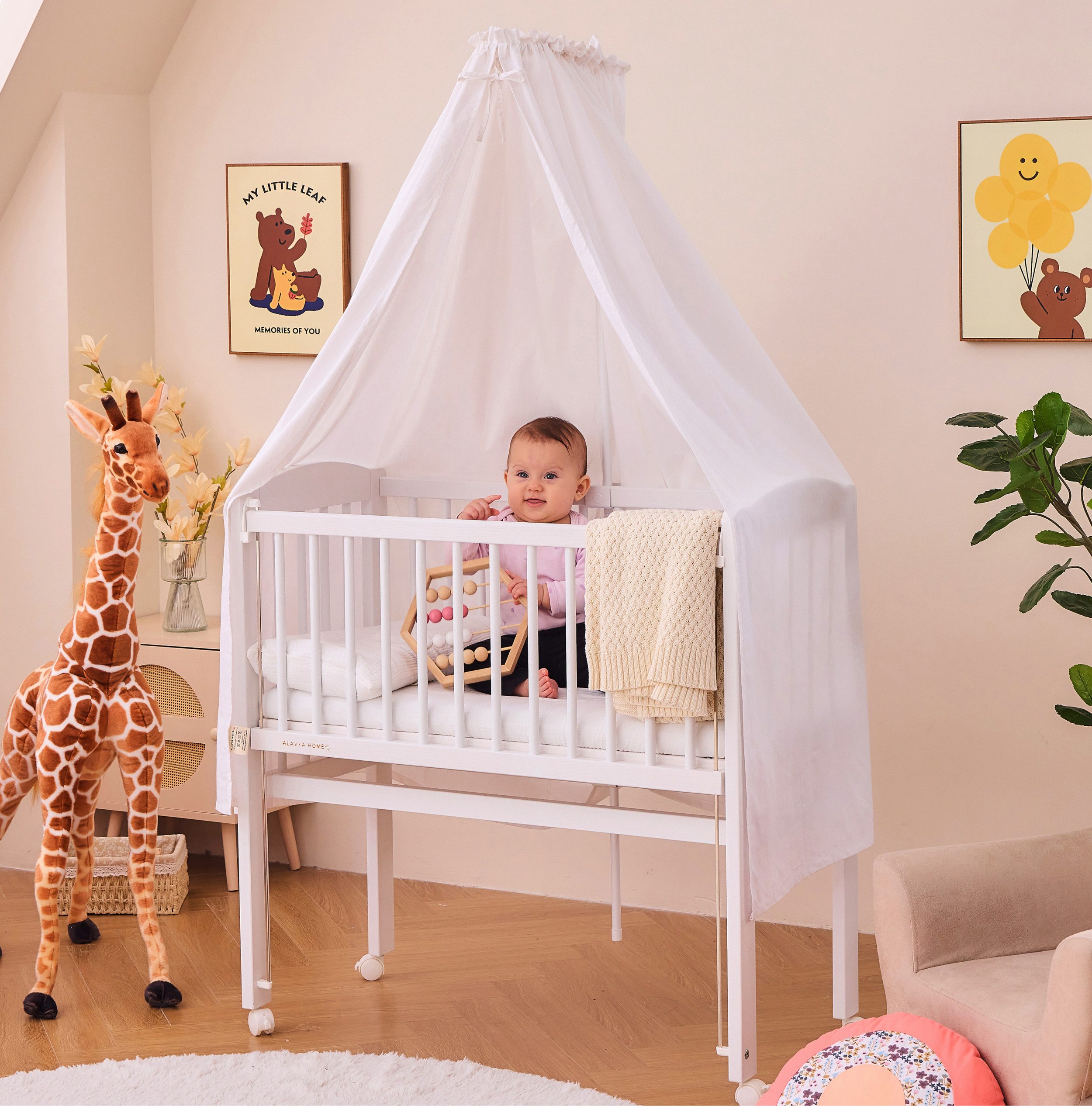 Alavya Home® Beistellbett LEROY 2 in1 günstig online kaufen
