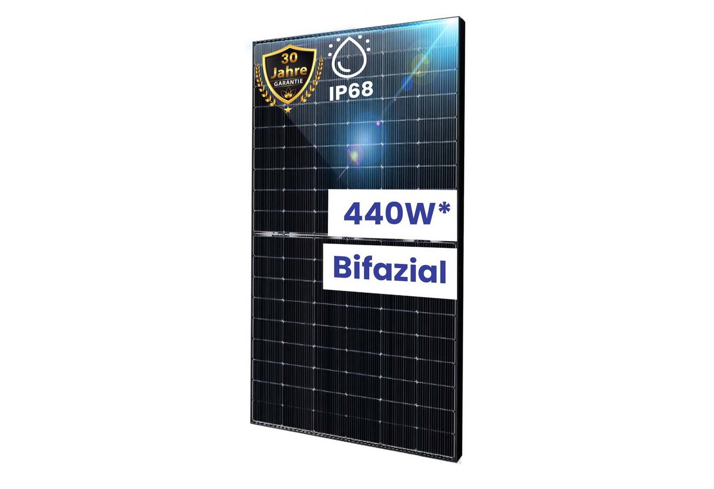 Thumbnail - TerraLumen Solarmodul 440W Bifazial Glas-Glas PV Solarmodule, 4x 440W Bifazial Photovoltaik Solarpanel
