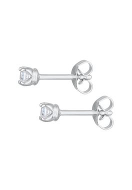 Elli Premium Paar Ohrstecker Ohrstecker Soliltär Mossanit 925 Silber