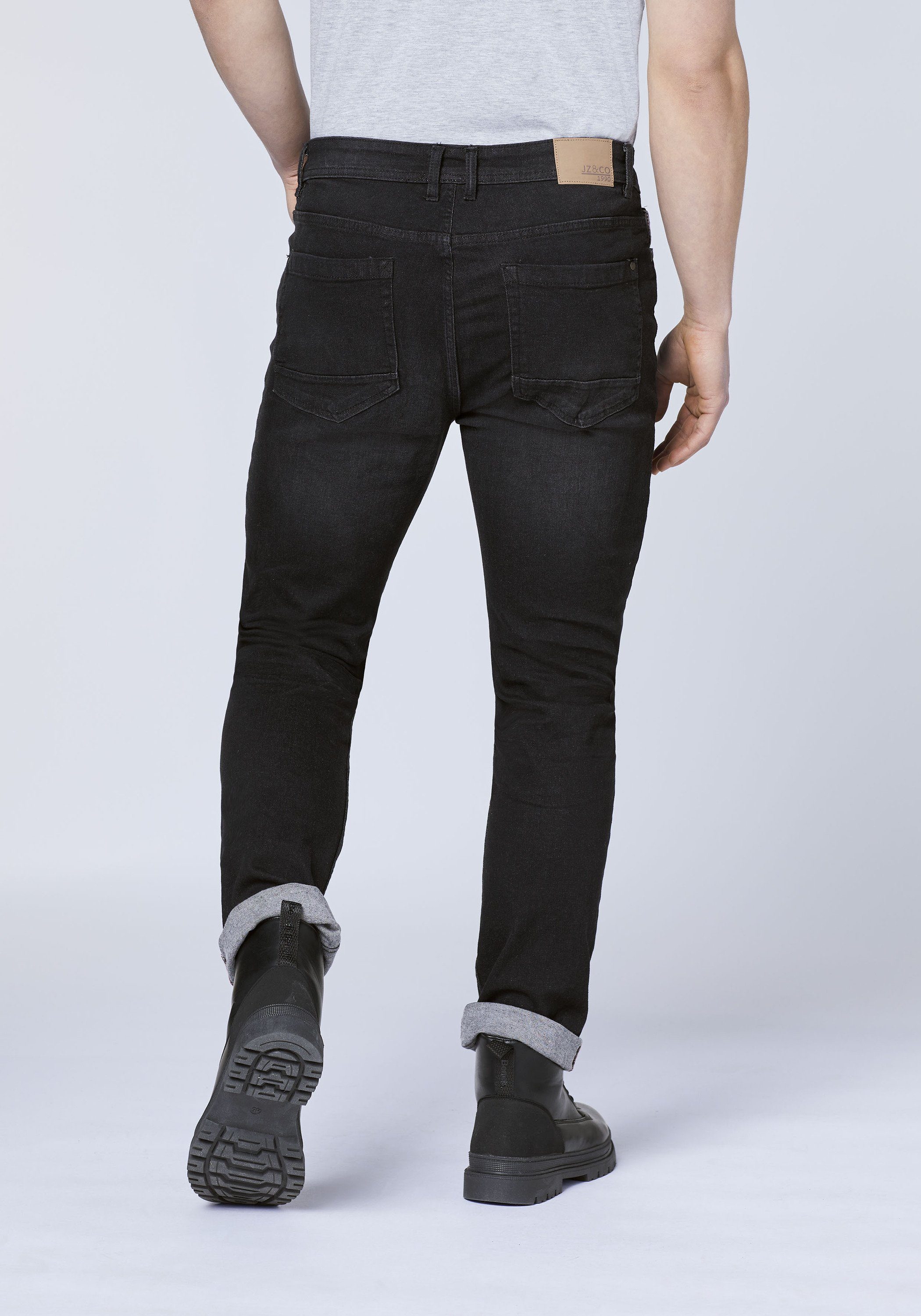 mit Co & Black 90 JZ Slim-fit-Jeans Used-Effekten