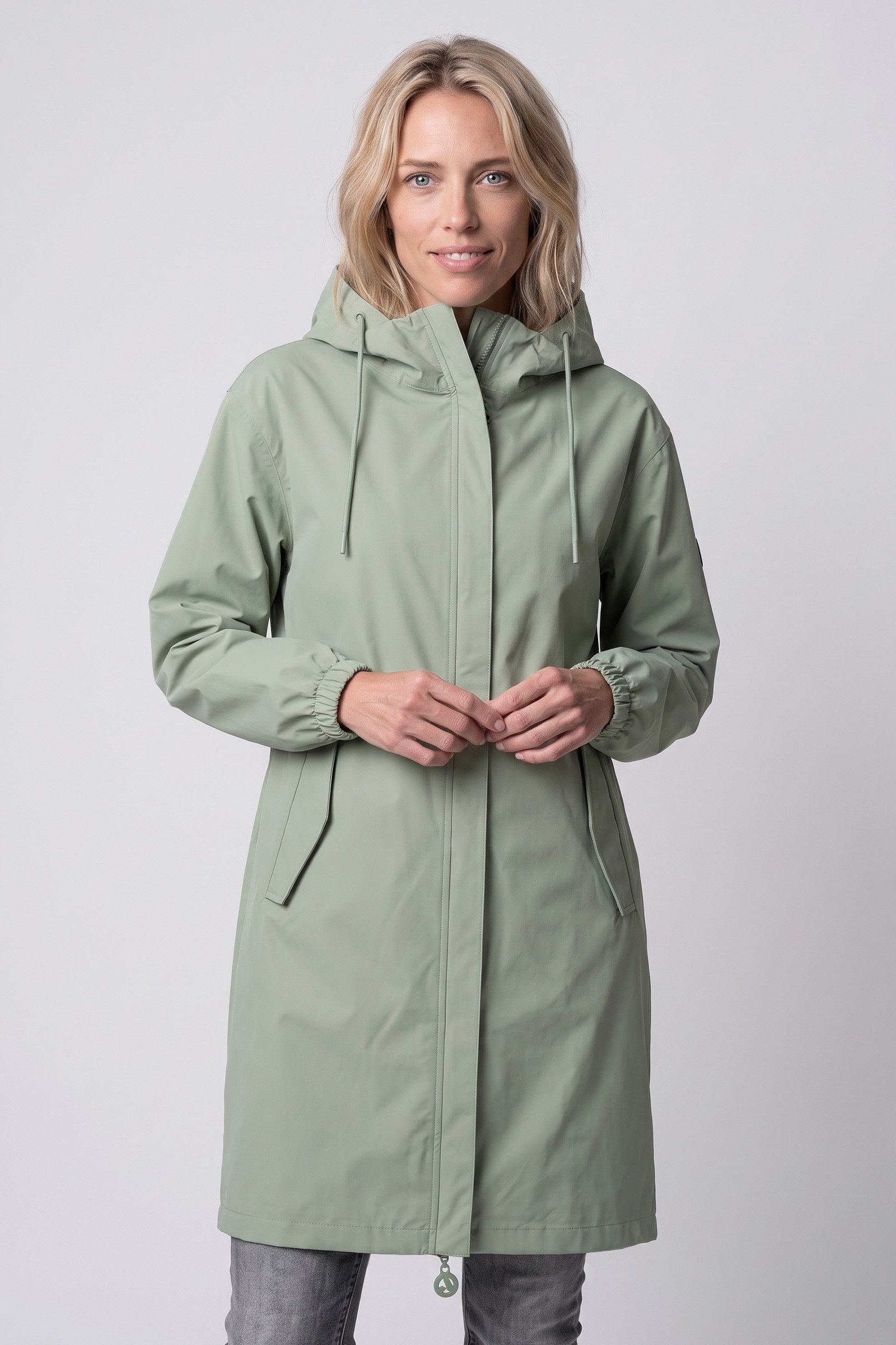 Alife & Kickin Regenjacke Damen TirilAK A Regenjacke, Jacke Wasserabweisend, Kapuze mit Kordelzug, Zwei-Wege-Reißverschluss – Bild 2 von 5