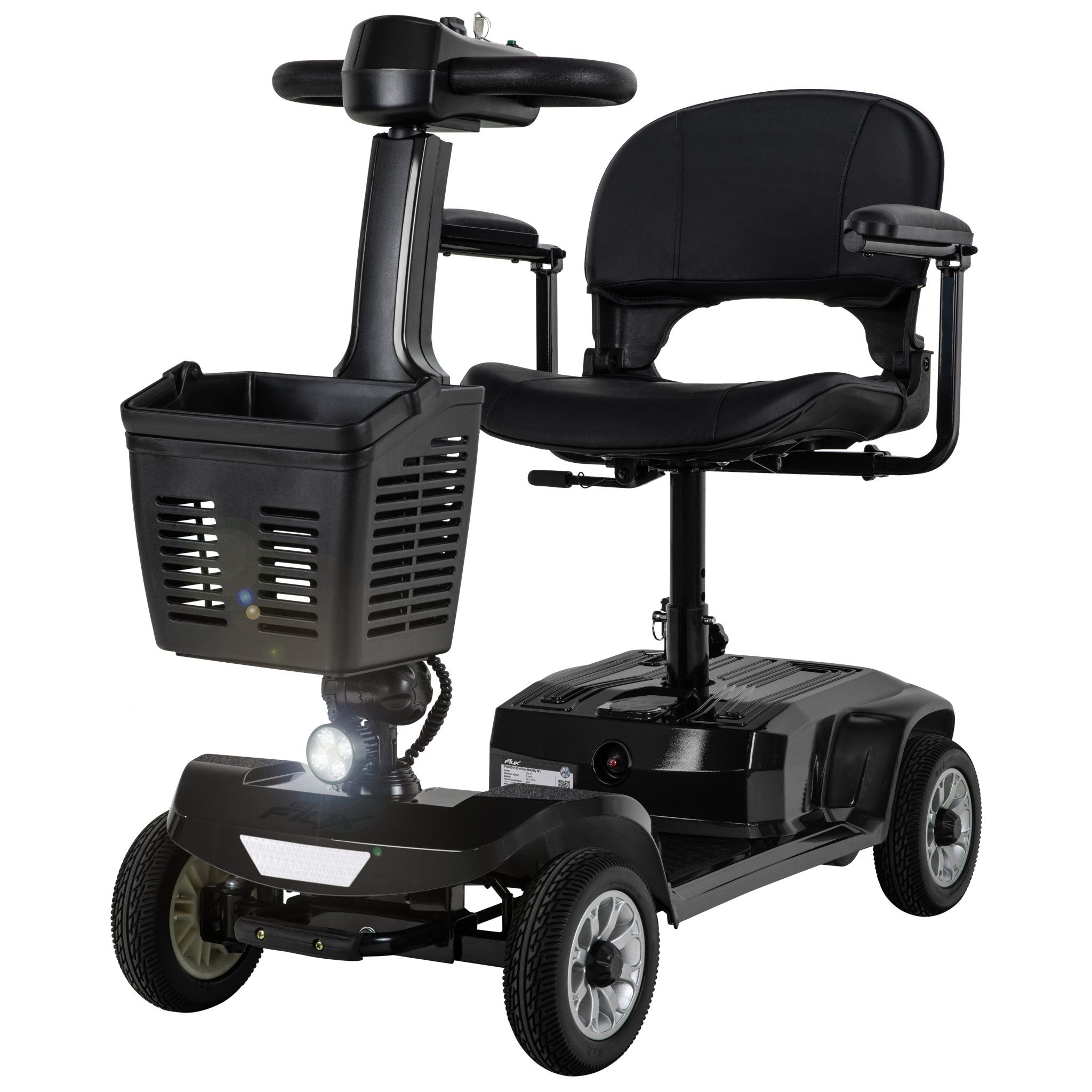 eFlux Elektromobil eFlux Mobility M1 Elektromobil Rollator, 250 W, (Senioren Elektromobil, E-Scooter Senioren, Mobilitätshilfe Senioren, Krankenfahrstuhl elektrisch, Seniorenscooter, Mobility Scooter, Elektromobil, Seniorenmobil, Elektro ScooterSenioren), Führerscheinfrei, Kein Versicherungskennzeichen, Zuladung bis 190 kg