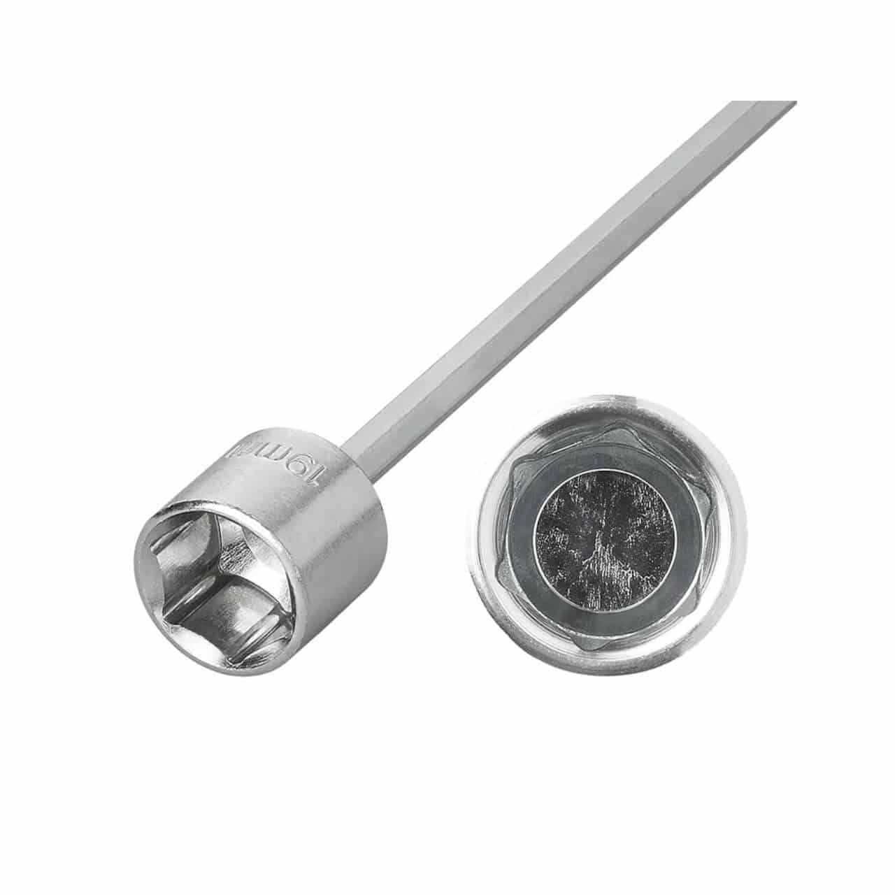 ProPlus Stecknuss Adapter Verlängerung 440 mm / 19 mm für Ausdrehstütze, 1-St., Stecknuss für Bohrmaschine Akkuschrauber Aufsatz Adapter Sechskantenschlüssel