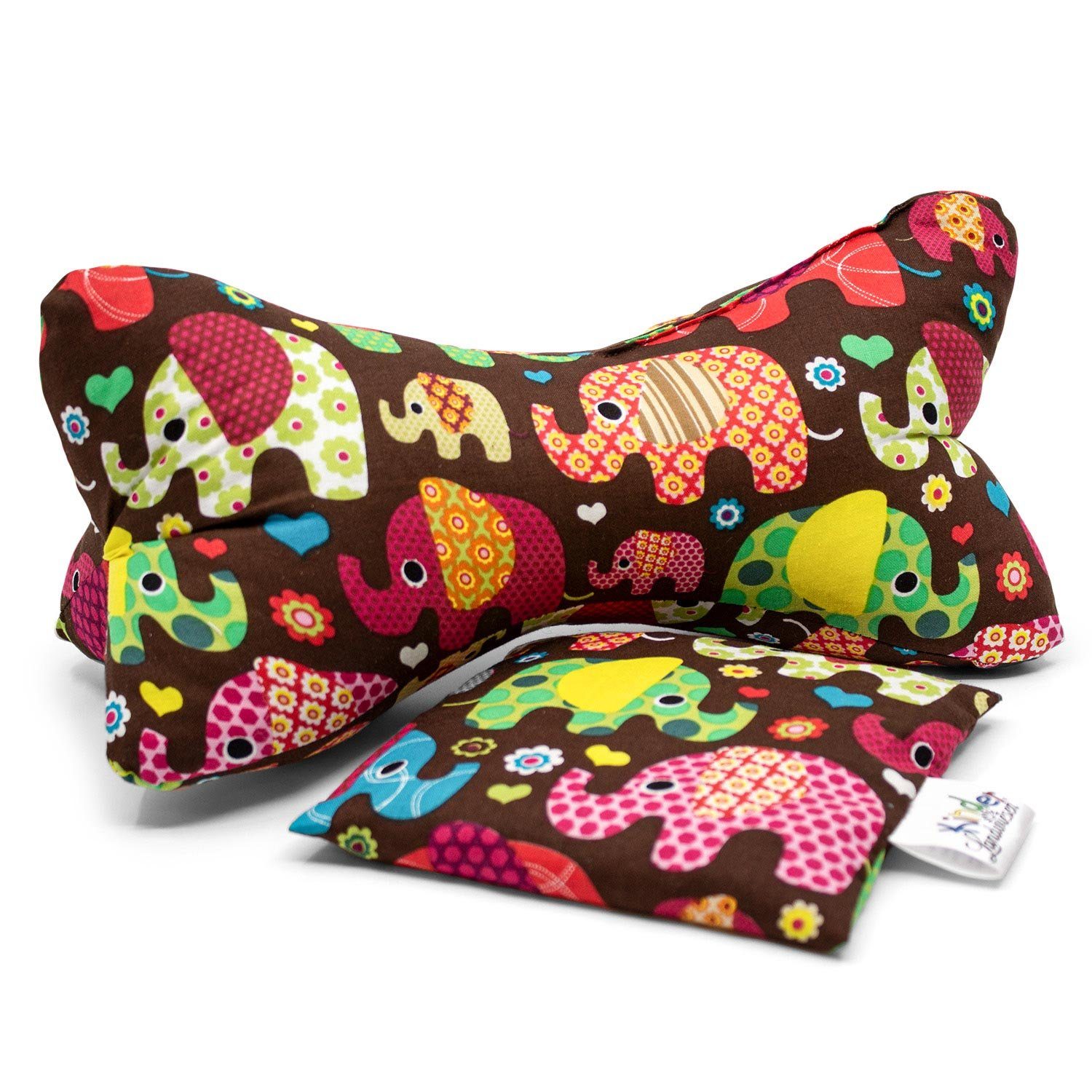 Nackenstützkissen-Set Leseknochen Nackenrolle Kissen Подушки для шиї Kuschelkissen Buchkissen 30x14cm Kirschkernkissen 15x15 cm, Spar-Set