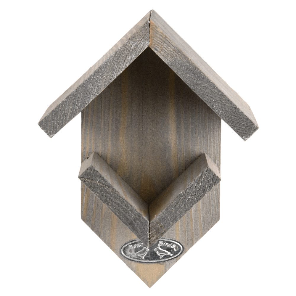 Nistkasten Esschert Design Vogelhaus Futterhaus Erdnussbutter Holz Dach grau